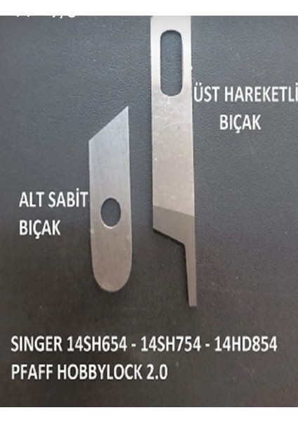Ev Tipi Overlok Makinesi Bıçak Takımı, Alt ve Üst Bıçak Seti fiyatları