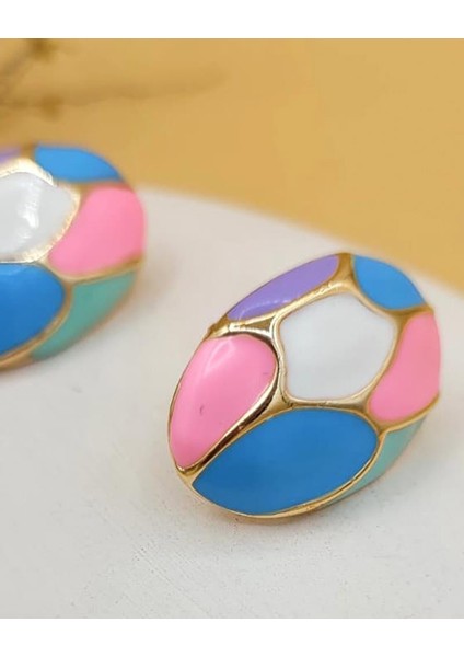 Mineli Bahar Mozaik Küpe modelleri