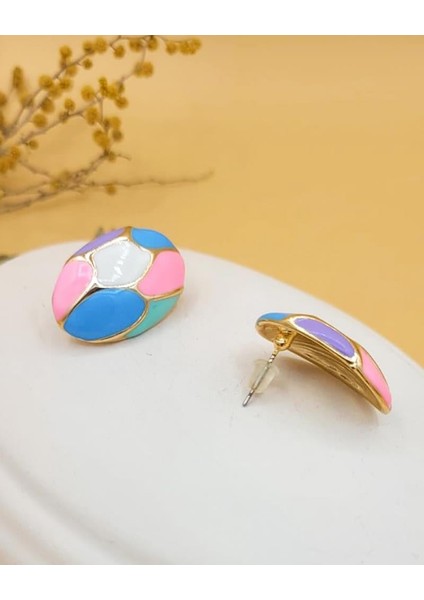 Mineli Bahar Mozaik Küpe fırsatları