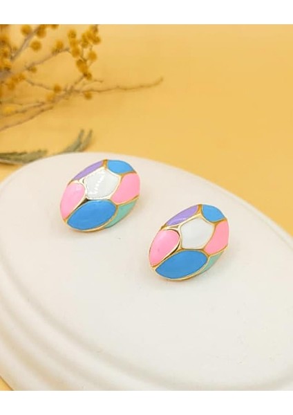 Mineli Bahar Mozaik Küpe indirimleri