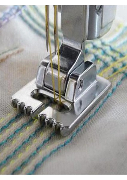 Çift Iğne ve Nervür Ayak Seti, 2mm, 3mm, 4mm Iğne Paketli, Mavi Renkli fırsatları