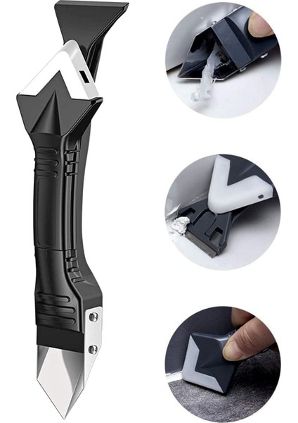 3'ü 1 Arada Fayans Derz ve Silikon Uygulama Seti, Beyaz Renkli, Kolay Kullanım