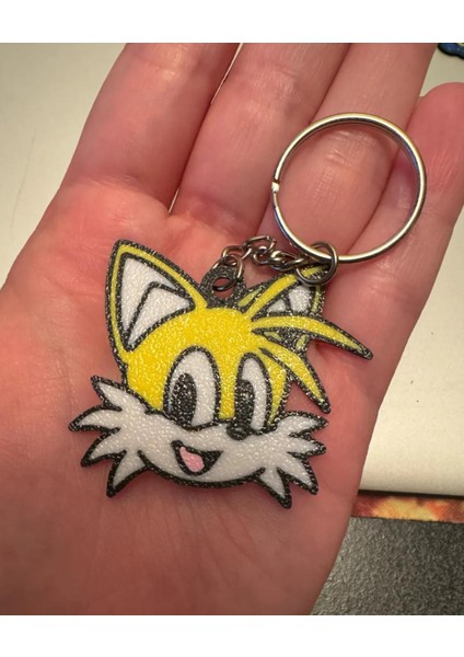 Tails Sevimli Figür Karakter Anahtarlık