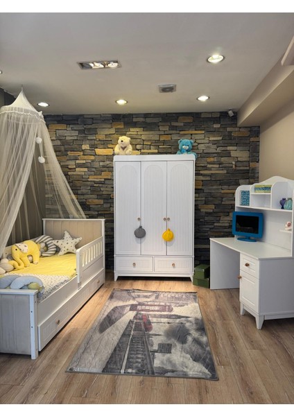 Enjoy 3 Kapılı Çalışma Masalı Çocuk Odası Takımı