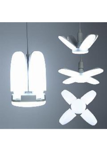 50W 5000 Lumen 4 Kollu Katlanır LED Ampul, Tasarruflu ve Parlak Işık fiyatları