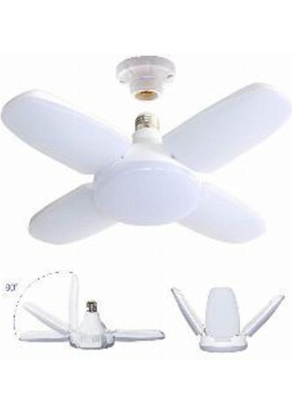 50W 5000 Lumen 4 Kollu Katlanır LED Ampul, Tasarruflu ve Parlak Işık fırsatları