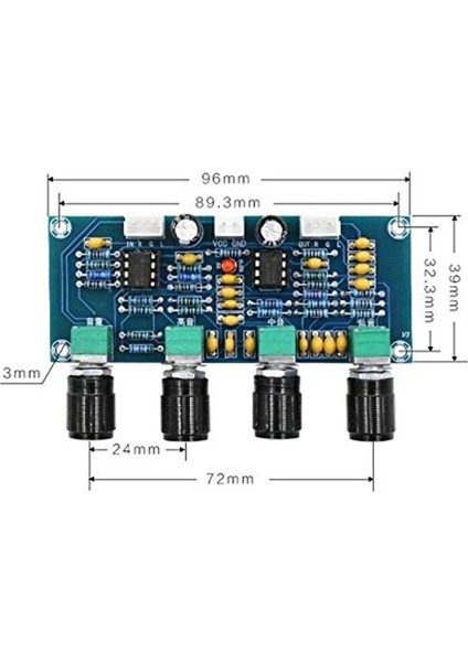 XH-A901 Amplifikatör Kartı Preamp Tone Board Dc fırsatları