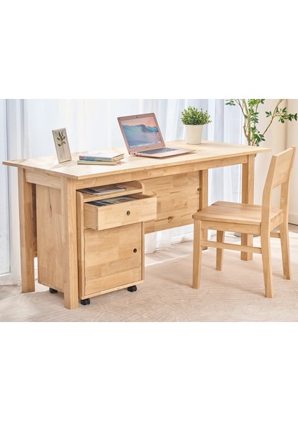 Natural Signature By Macco - Masif Kauçuk Ağacı Loft Tekerlekli Komodin - Keson fiyatları