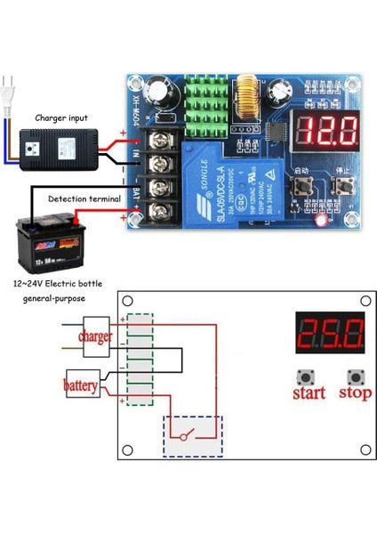 XH-M604 Lityum Batarya Şarj Kontrol Modülü