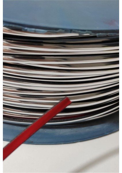 Krom Gümüş Yapışkanlı Şerit Çıta 5 mm 10 Metre fiyatları