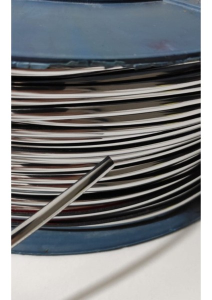 Krom Gümüş Yapışkanlı Şerit Çıta 5 mm 10 Metre modelleri