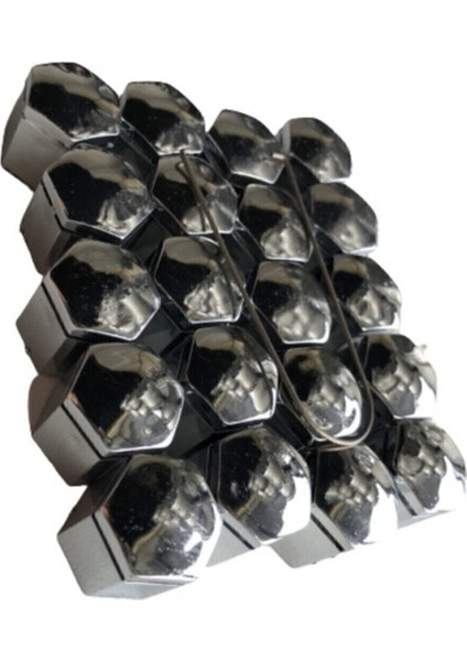 Bijon Kapağı Krom Efekt 17''mm Uyumlu 20LI Set fiyatları