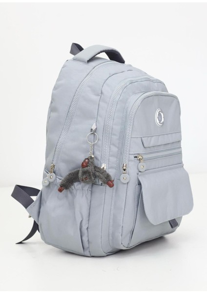 5 Gözlü kapaklı geniş sırt çantası.peluş hediyeli fiyatları