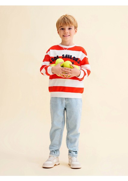 Lcw Kids Indigo Beli Lastikli Erkek Bebek Jean Pantolon