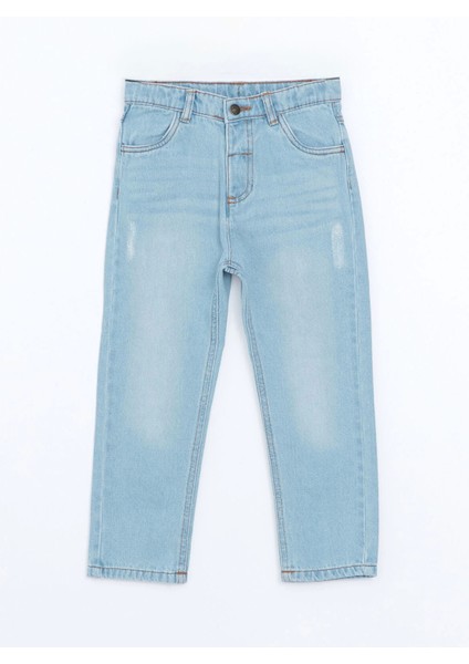 Lcw Kids Indigo Beli Lastikli Erkek Bebek Jean Pantolon modelleri