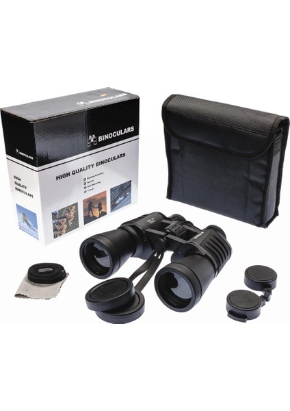 7X50 – Geniş Ön Mercekli Profesyonel El Dürbünü – 1000M/56M – Siyah V2