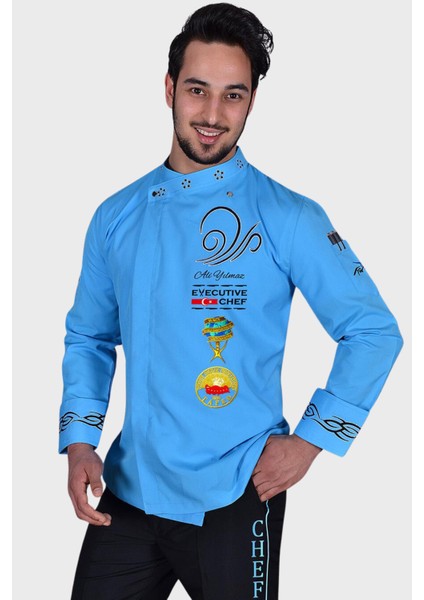 Isim Hediyeli Aşçı Ceketi Aşçı Ceketleri Şef Ceketi Aşçı Kıyafetleri Aşçı Elbisesi Chef Aşçı Forması
