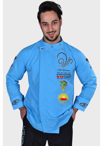 Isim Hediyeli Aşçı Ceketi Aşçı Ceketleri Şef Ceketi Aşçı Kıyafetleri Aşçı Elbisesi Chef Aşçı Forması modelleri