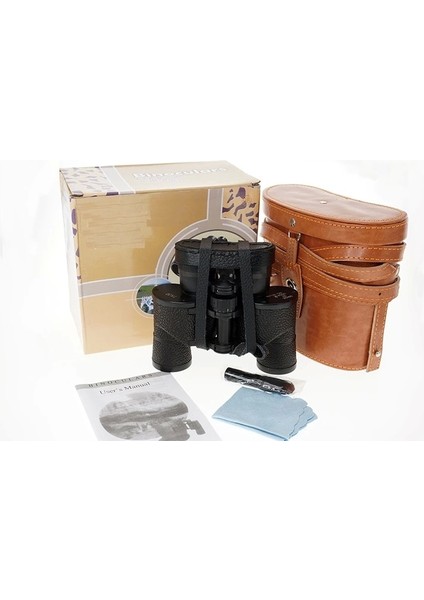 Baıgısh 7X30 Metal Kurulma,deri Kaplamalı,orjınal Deriçantalı Rus Dürbün