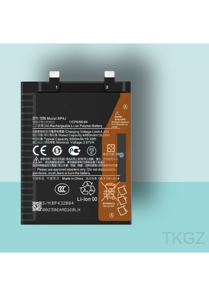 - Xiaomi Redmi Note 12 Pro Plus 5g - BP4J - Batarya Pil Orijinal Sıfır