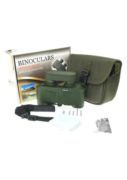 8X30 Profesyonel Askeri Su Geçirmez Yüksek Kaliteli Dürbün Yeşil