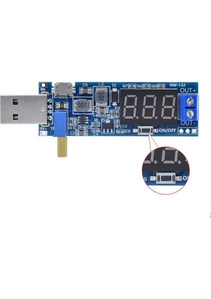 Dc-Dc USB Boost Güç Kaynağı Voltaj Regülatör Modülü 5V To 3.3V 9V 12V 24V indirimleri