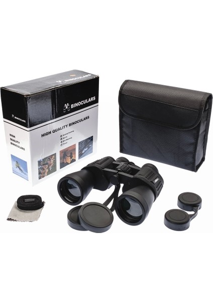 7X50 – Geniş Ön Mercekli Profesyonel El Dürbünü – 1000M/56M – Siyah V3