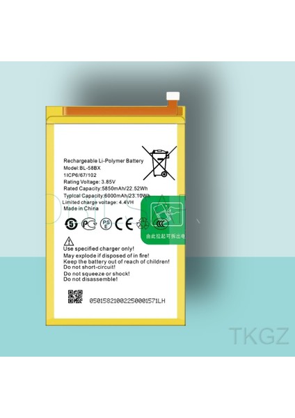 - Infinix Hot 11 Play -BL-58BX - Batarya Pil Orijinal Sıfır