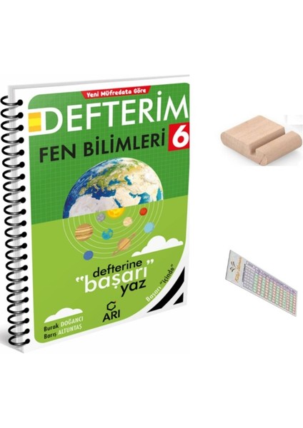Arı 6. Sınıf Fen Bilimleri Defterim Fenito Yeni Müfredat 2026 + Telefon Tutucu + Çözüm Ayracı