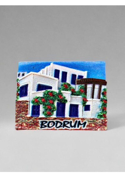 Bodrum Temalı Kabartmalı Polyester Magnet 7cm x 5,5cm