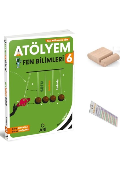 Arı 6. Sınıf Fen Bilimleri Atölyem Yeni Müfredat 2026 + Telefon Tutucu + Çözüm Ayracı