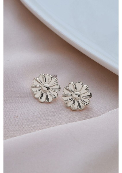 Silver Mini Papatya Küpe modelleri