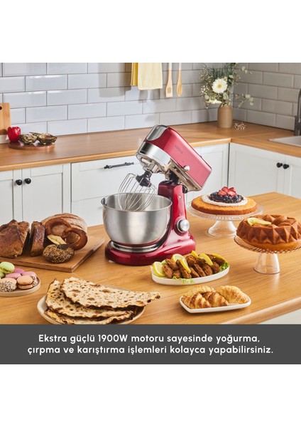 Multicast Plus Döküm Hamur Yoğurma Makinesi Red 5l fiyatları