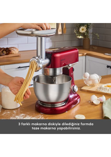 Multicast Plus Döküm Hamur Yoğurma Makinesi Red 5l fırsatları