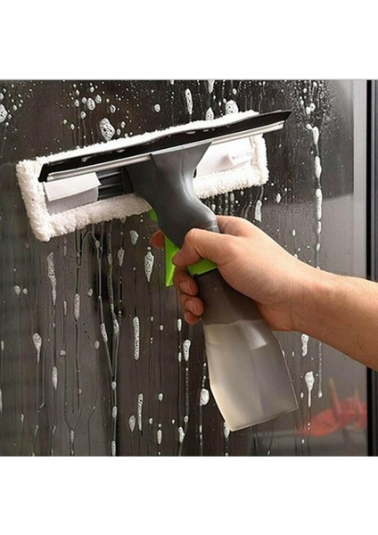 Pratik Sprey Cam Silme Aparatı, Kolay Kullanım, Hazneli, Çok Amaçlı Temizlik Aracı