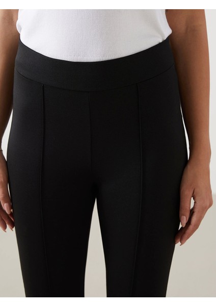 Lcwaıkıkı Classic Siyah Ekstra Dar Fit Ispanyol Paça Kadın Tayt Pantolon modelleri