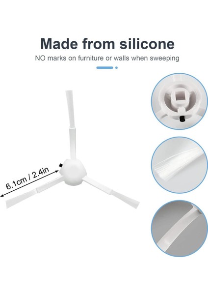 Yüksek Temizlik Gücü Robot Vakum ve Mop Çiftli Set, Beyaz indirimleri