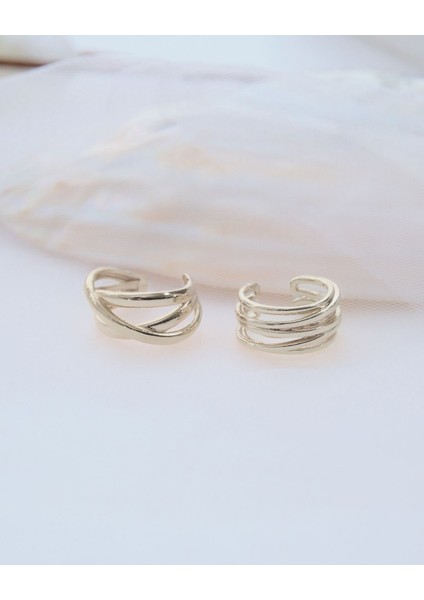 Silver Sarmal 2'li Yüzük Seti modelleri