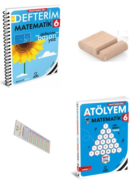 Arı 6. Sınıf Matematik Defterim + Atölyem Yeni Müfredat 2026 + Telefon Tutucu + Çözüm Ayracı