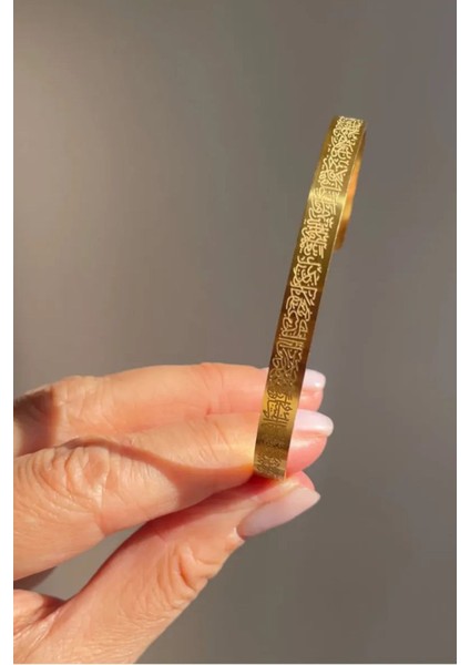 Ayetel Kürsi Yazılı Bileklik Paslanmaz Çelik Ayarlanabilir Erkek/kadın Nazar Bileklik fiyatları