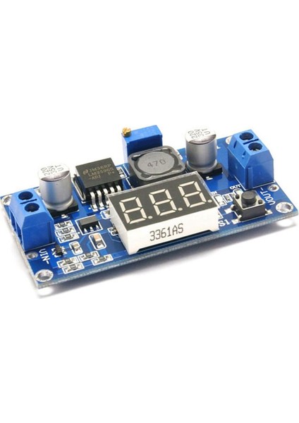 LM2596 Dc-Dc Ayarlanabilir Step-Down Modül Dijital Voltmetre Göstergeli