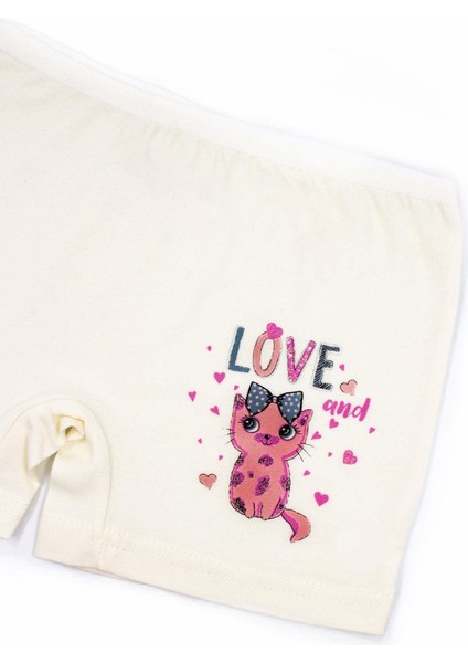 Kız Çocuk Boxer 3'lü Baskılı (%96 Pamuk - %4 Elastan) fırsatları