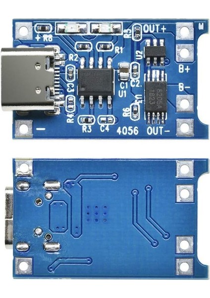 TP4056 1A Lityum Pil Şarj Modülü Type-C USB Şarj Korumalı