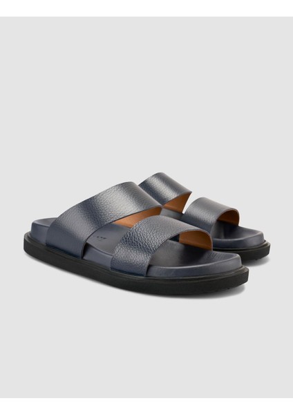 %100 Hakiki Deri Lacivert Erkek Terlik fiyatları