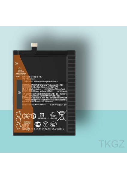 - Xiaomi Redmi Note 10 Pro 4g - BN53 - Batarya Pil Orijinal Sıfır