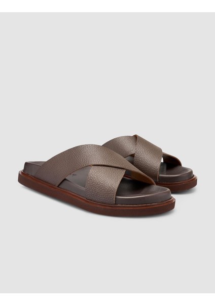 %100 Hakiki Deri Kahverengi Erkek Terlik fiyatları