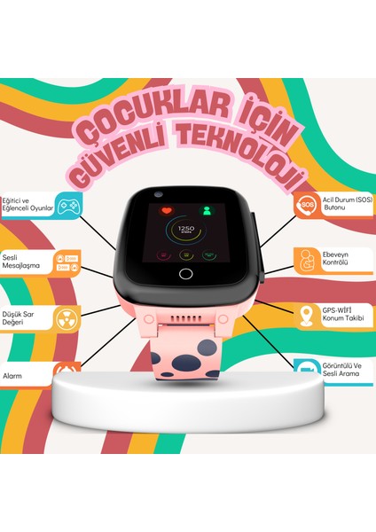 UZ Akıllı Çocuk Saati Sim Kartlı ve Görüntülü Görüşme Gps Sos Özellikli(Btk Kayıtlı-Yerli Üretim) fırsatları