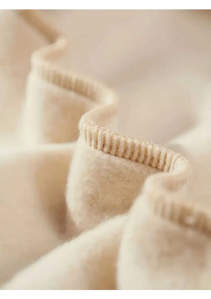 Parlak Kelebek Baskılı Kapüşonlu Cepli Pamuklu Bej Sweatshirt indirimleri
