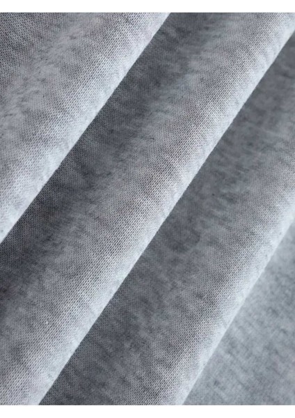 Gülümseyen Yüz Göğüs Baskılı Kapüşonlu Cepli Içi Yünlü Gri Sweatshirt indirimleri