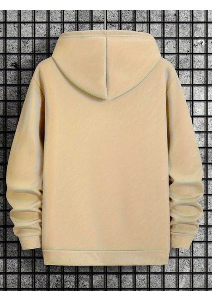 Replay Baskılı Kapüşonlu Cepli Pamuklu Bej Sweatshirt fiyatları